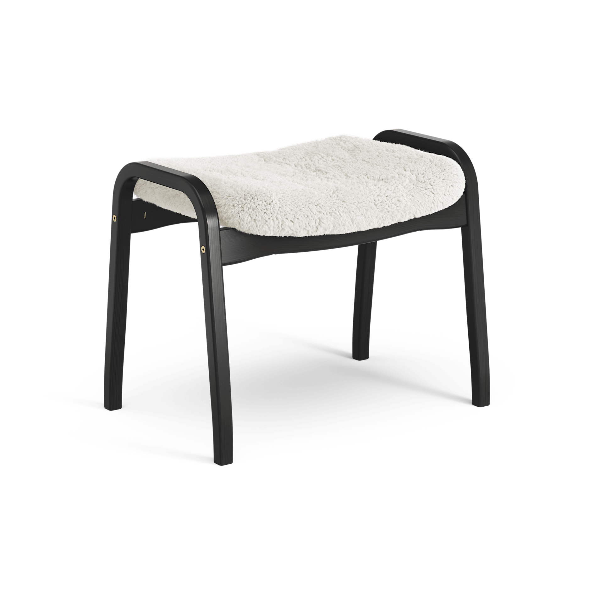 Lamino Footstool Black Oak